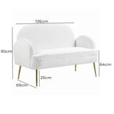 Evie Home Julika 2 Seater Boucle Sofa