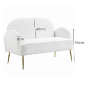 Evie Home Julika 2 Seater Boucle Sofa