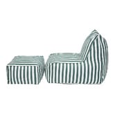 Evie Home 2 Piece Asher Outdoor Lounge Chair &amp; Ottoman Set