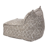 Evie Home 2 Piece Azure Outdoor Lounge Chair &amp; Ottoman Set