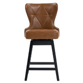 Evie Home 66cm Xander Rubberwood Swivel Counter Stools