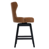 Evie Home 66cm Xander Rubberwood Swivel Counter Stools