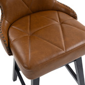 Evie Home 66cm Xander Rubberwood Swivel Counter Stools