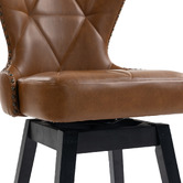 Evie Home 66cm Xander Rubberwood Swivel Counter Stools