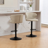 Evie Home 66cm Rico Faux Leather Adjustable Bar Stools