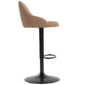 Evie Home George Button Tufted Adjustable Bar Stools