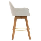 Evie Home 66cm Kylene Upholstered Swivel Counter Stools