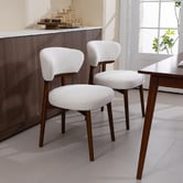 Evie Home Emily Boucle Dining Chairs