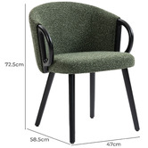 Evie Home Watson Boucle Dining Chairs