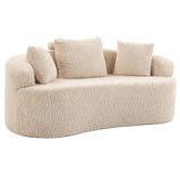 Evie Home Huxley Curved 2 Seater Upholstered Sofa