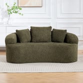 Evie Home Huxley Curved 2 Seater Upholstered Sofa