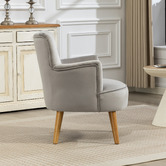 Evie Home Caspian Velvet Accent Chair