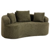 Evie Home Huxley Curved 2 Seater Upholstered Sofa