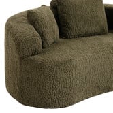 Evie Home Huxley Curved 2 Seater Upholstered Sofa