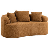 Evie Home Huxley Curved 2 Seater Upholstered Sofa