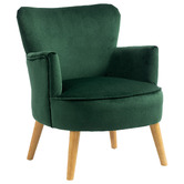 Evie Home Caspian Velvet Accent Chair