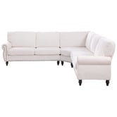 Evie Home Thatcher 5 Seater Chenille Modular Sofa