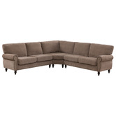 Evie Home Thatcher 5 Seater Chenille Modular Sofa