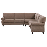 Evie Home Thatcher 5 Seater Chenille Modular Sofa