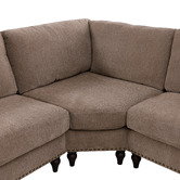 Evie Home Thatcher 5 Seater Chenille Modular Sofa