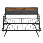Evie Home Harper Double/King Daybed with Trundle &amp; Charging Station