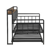 Evie Home Harper Double/King Daybed with Trundle &amp; Charging Station