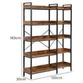 Evie Home Pennington 5 Tier Shelving Unit