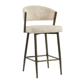 Evie Home 66cm Chacino Velvet Bar Stools