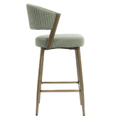 Evie Home 66cm Chacino Velvet Bar Stools