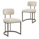 Evie Home Ricano Velvet Dining Chairs