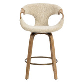 Evie Home 63.5cm Rune Upholstered Swivel Counter Stools