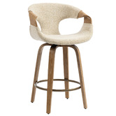 Evie Home 63.5cm Rune Upholstered Swivel Counter Stools