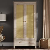 Evie Home Jihan 2 Door 1 Drawer Wardrobe