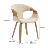 Evie Home Rune Upholstered Dining Chairs