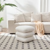 Evie Home Devika Chenille Swivel Ottoman