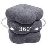 Evie Home Zinnia Chenille Swivel Ottoman