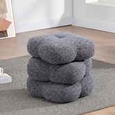 Evie Home Zinnia Chenille Swivel Ottoman