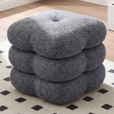 Evie Home Zinnia Chenille Swivel Ottoman