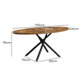 Evie Home Ollie Oval Dining Table