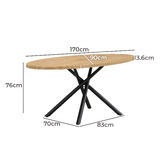 Evie Home Ollie Oval Dining Table