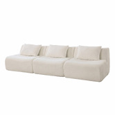 Evie Home Claire Linen Armless Lounge Chair