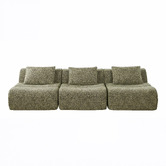 Evie Home Claire Linen Armless Lounge Chair