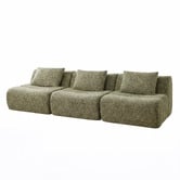 Evie Home Claire Linen Armless Lounge Chair