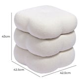Evie Home Zinnia Chenille Swivel Ottoman