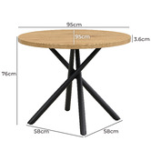 Evie Home Ollie Round Dining Table