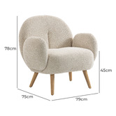 Evie Home Winslow Upholstered Accent Chair