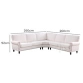 Evie Home Thatcher 5 Seater Chenille Modular Sofa