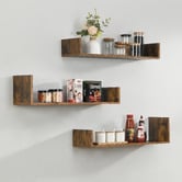 Evie Home Miri 3 Tier Wall Shelf