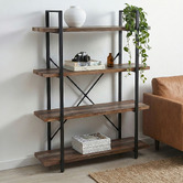 Evie Home Keanna Industrial 4 Tier Shelving Unit