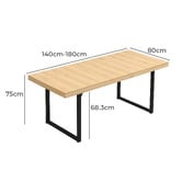 Evie Home Cassie Extendable Dining Table